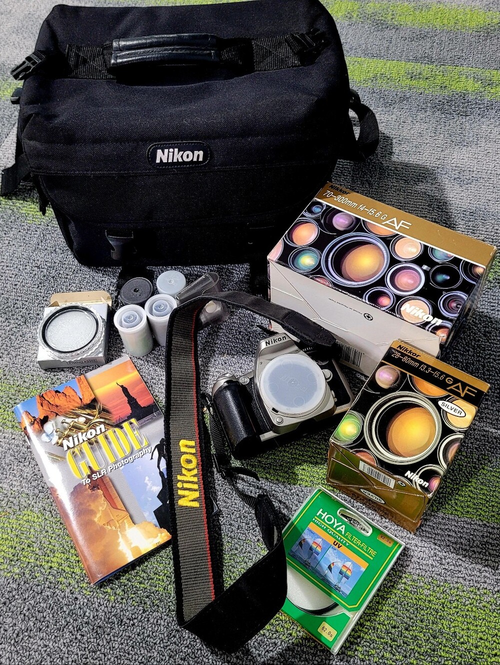 Nikon Black Camera Kit with Straps, Lenses & Filters